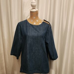 Martha Stewart Dark Blue Women's Blouse